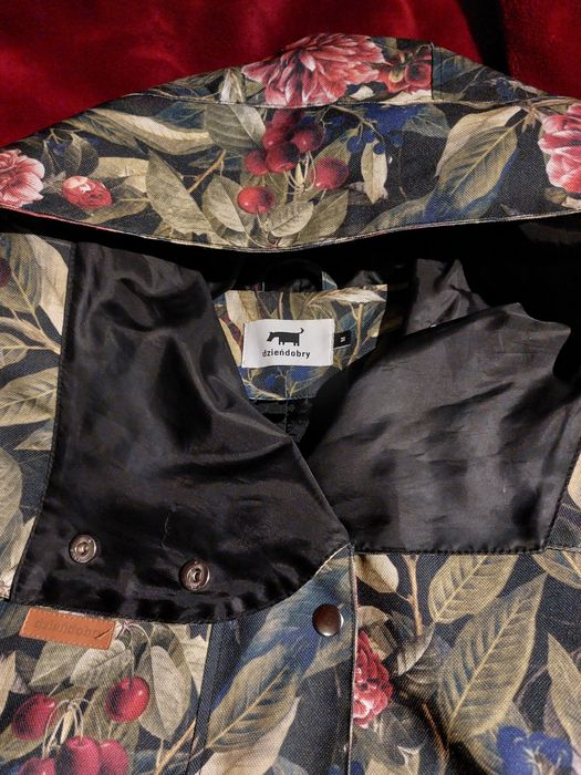 DZIEŃDOBRY sztormiak M Wiśnie Cherry parka z kapturem cordura UNIKAT