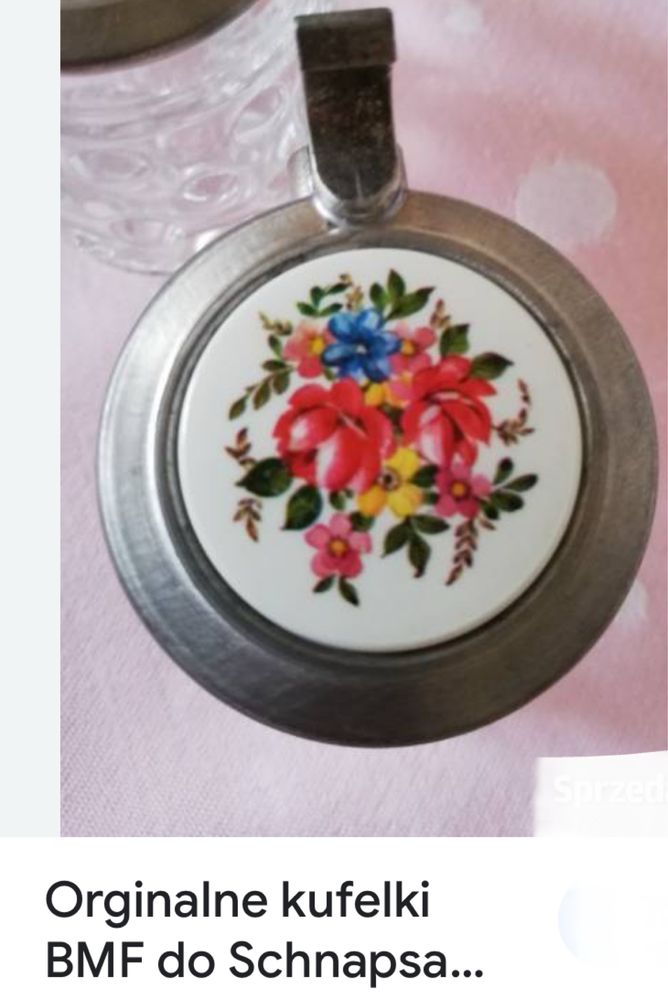 Niemiecki oryginalny mini kufelek kieliszek do sznapsa