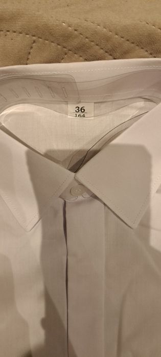 Koszula biała dla chłopca 164