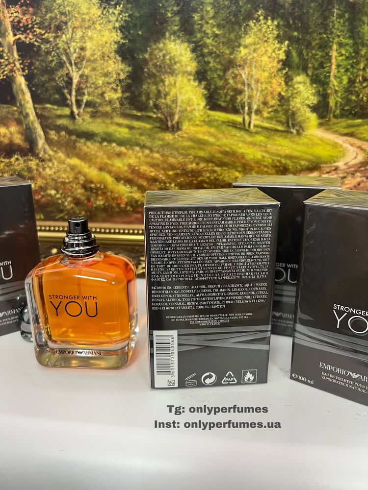 Духи чоловічі Armani Stronger With You. Армани Стронгер Виз ю 100 мл