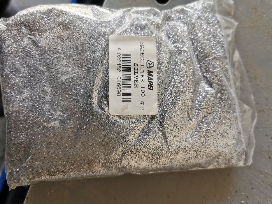 Brokat Mapei srebrny