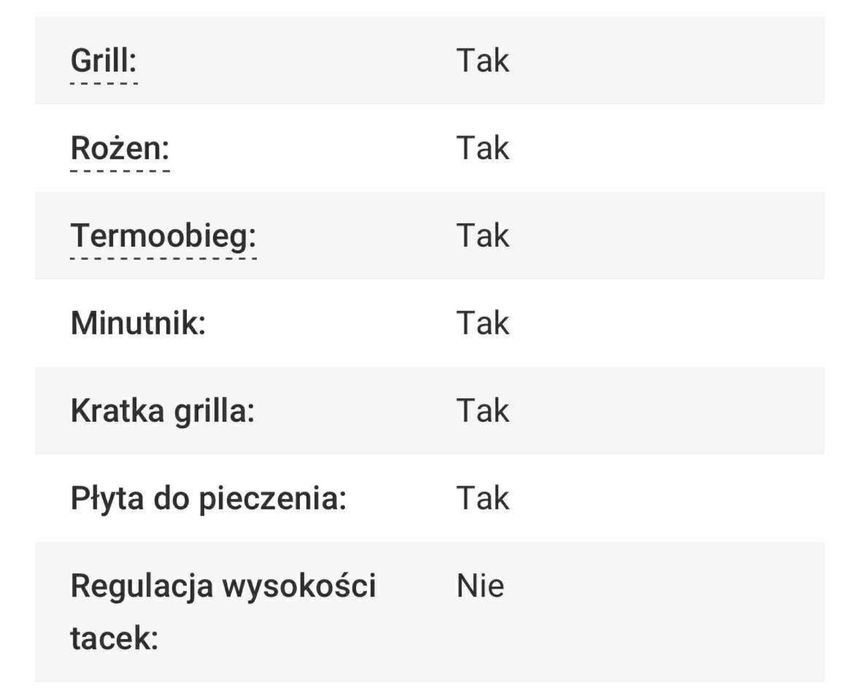 Piekarnik MPM z termoobiegiem na gwarancji