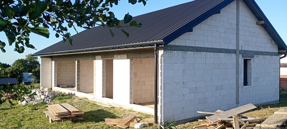 Dom stan surowy Buczyna zrobione wszystkie przyłącza