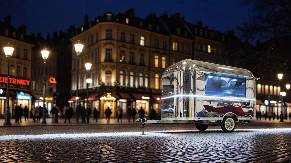 Przyczepa gastronomiczna FoodWagon w stylu Airstream 4m