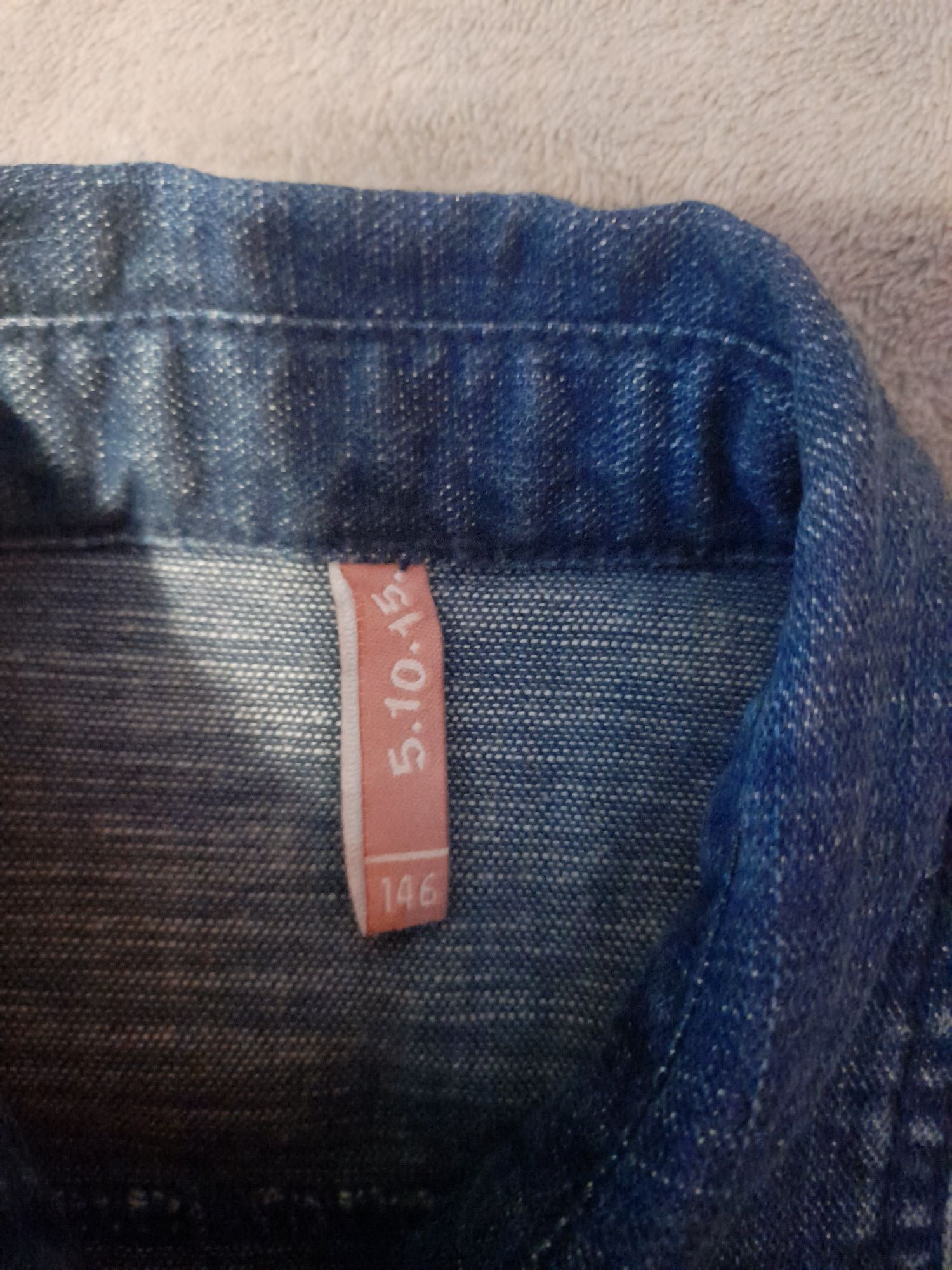 5 10 15 Sukienka jeansowa jak nowa r 146