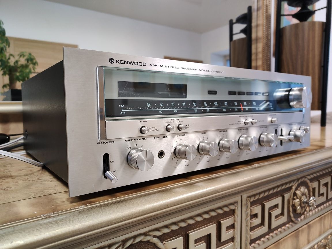 Jak nowy 1978 piękny amplituner KENWOOD KR-8010 AM/FM Stereo