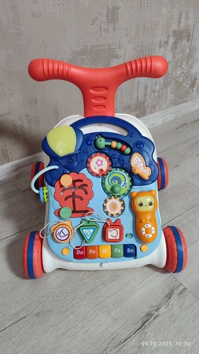 Каталка-ходунки 2 в 1 "Весёлый бизиборд"