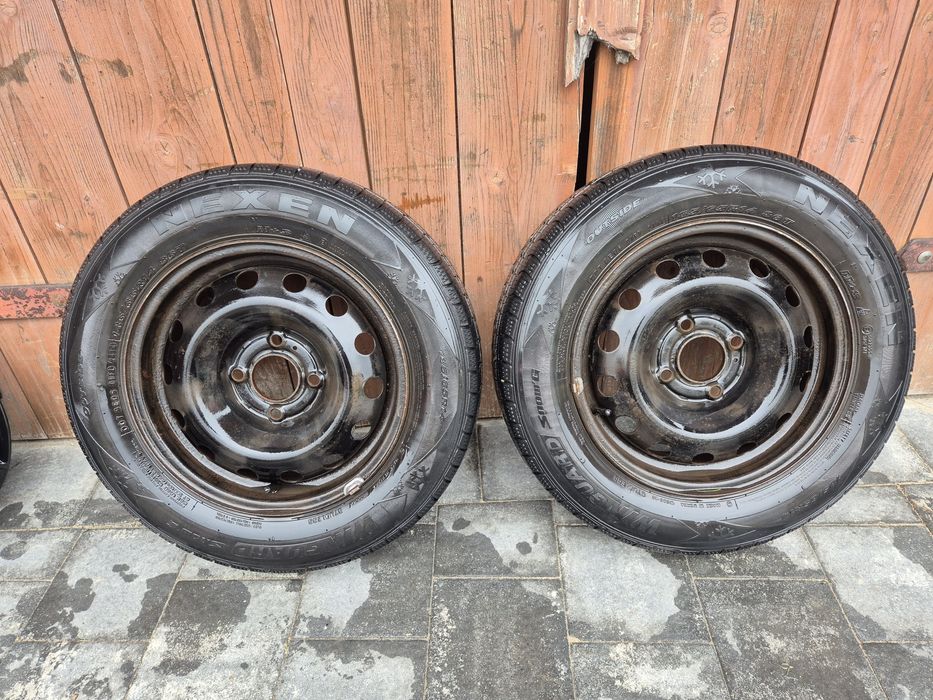 Felgi stalowe R14 + opony zimowe Peugeot/Citroen 4x108 65,1 mm+kołpaki