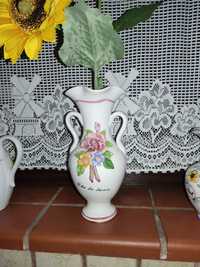 Piękny porcelanowy wazon ręcznie malowany stary kolekcjonerski bdb