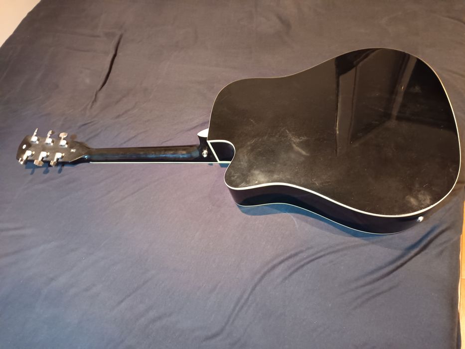 Violão Harley Benton D-120CE preto