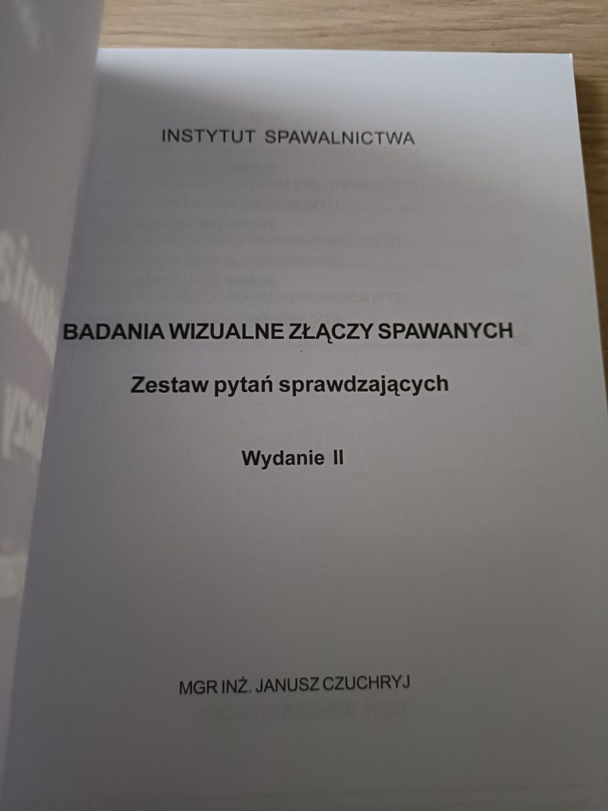 Badania wizualne złączy spawanych Zestaw pytań sprawdzających