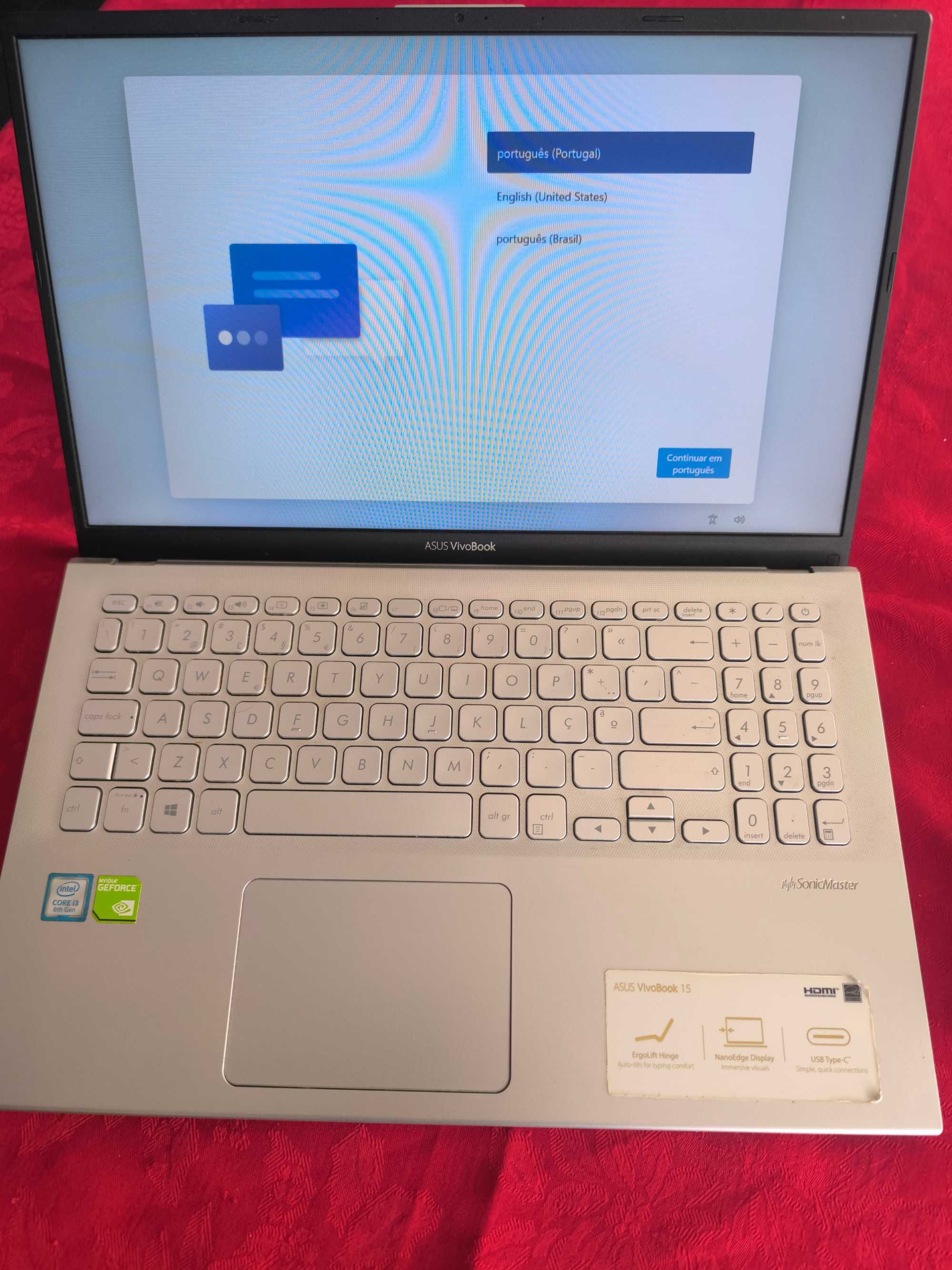Portátil ASUS VivoBook 15 X512U  + Carregador Original [USADO]