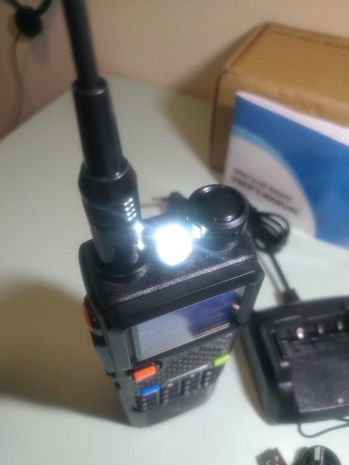 Nowy Radiotelefon Baofeng UV-5RH Zaprog USB-C MEGA Bateria