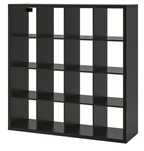 Kallax regał Ikea ciemny 4x4