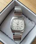Timex 1983 E-Line Reissue srebrny zegarek
