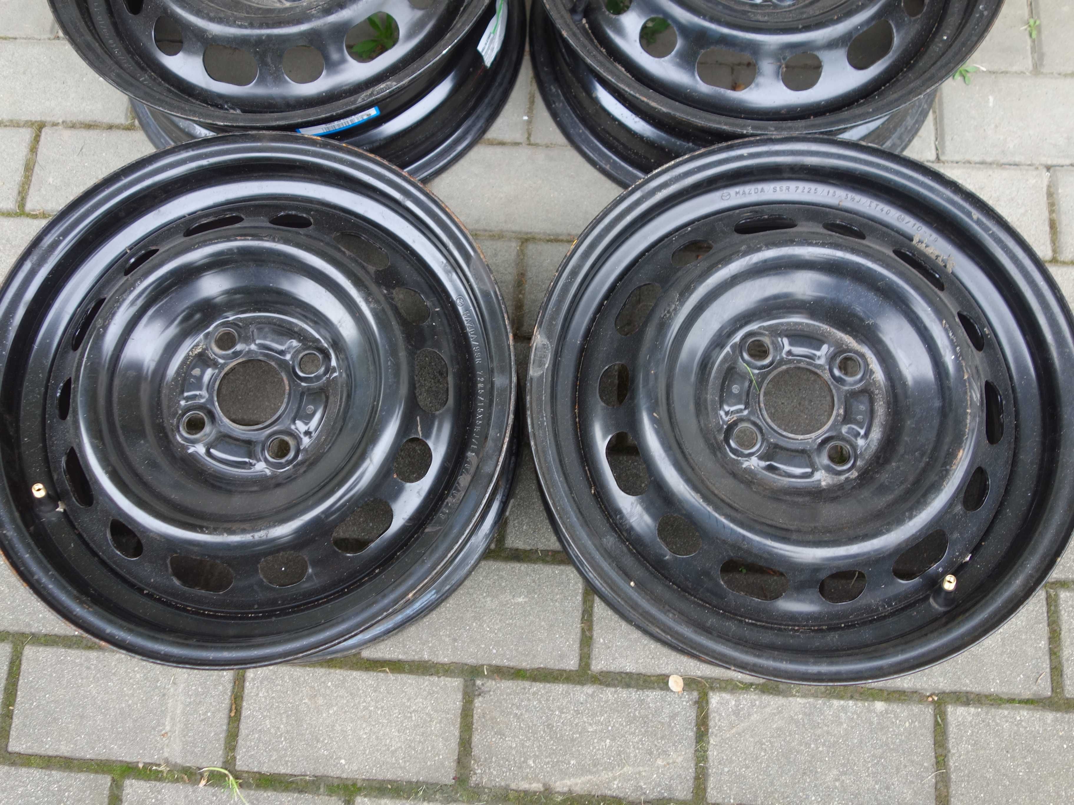 Felgi Stalowe MAZDA 2 15'' 4X100 Oryginalne NOWE Demo