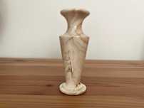 Wazonik marmurowy – naturalny kamień, 16 cm retro