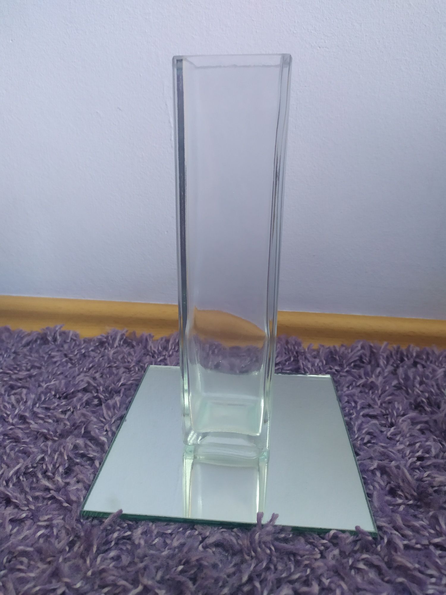 Wazon + podstawka z lusterka ślub, wesele