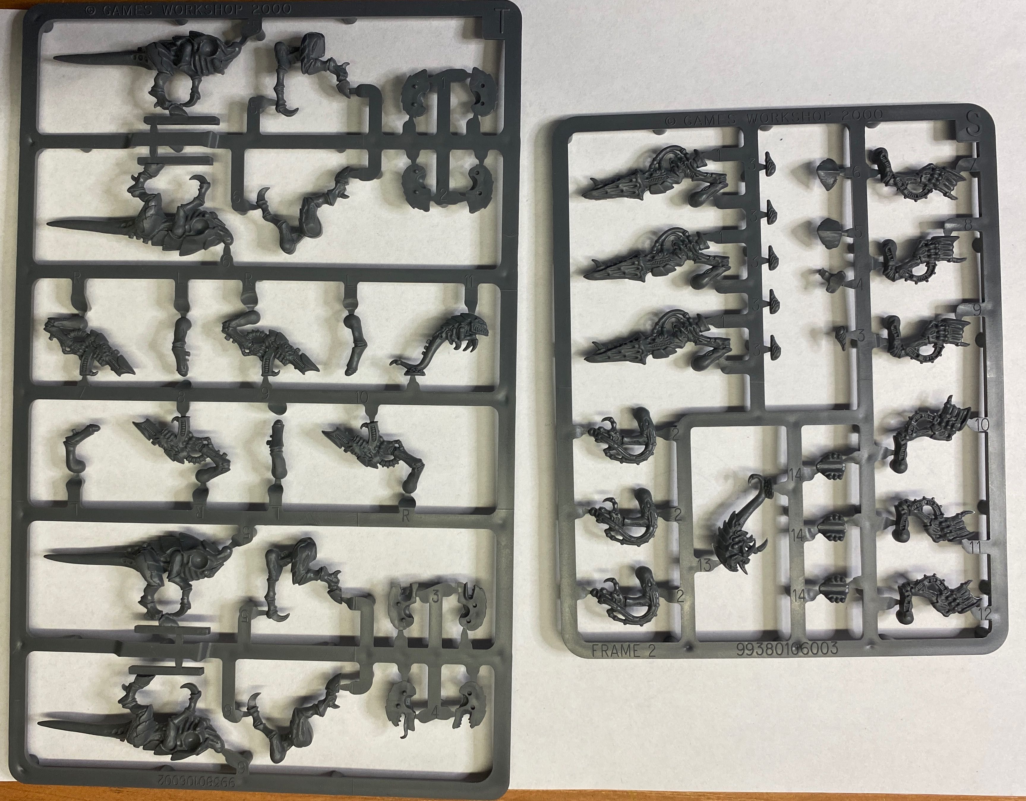 TYRANIDS, 8x dino- wypraski, wh40k