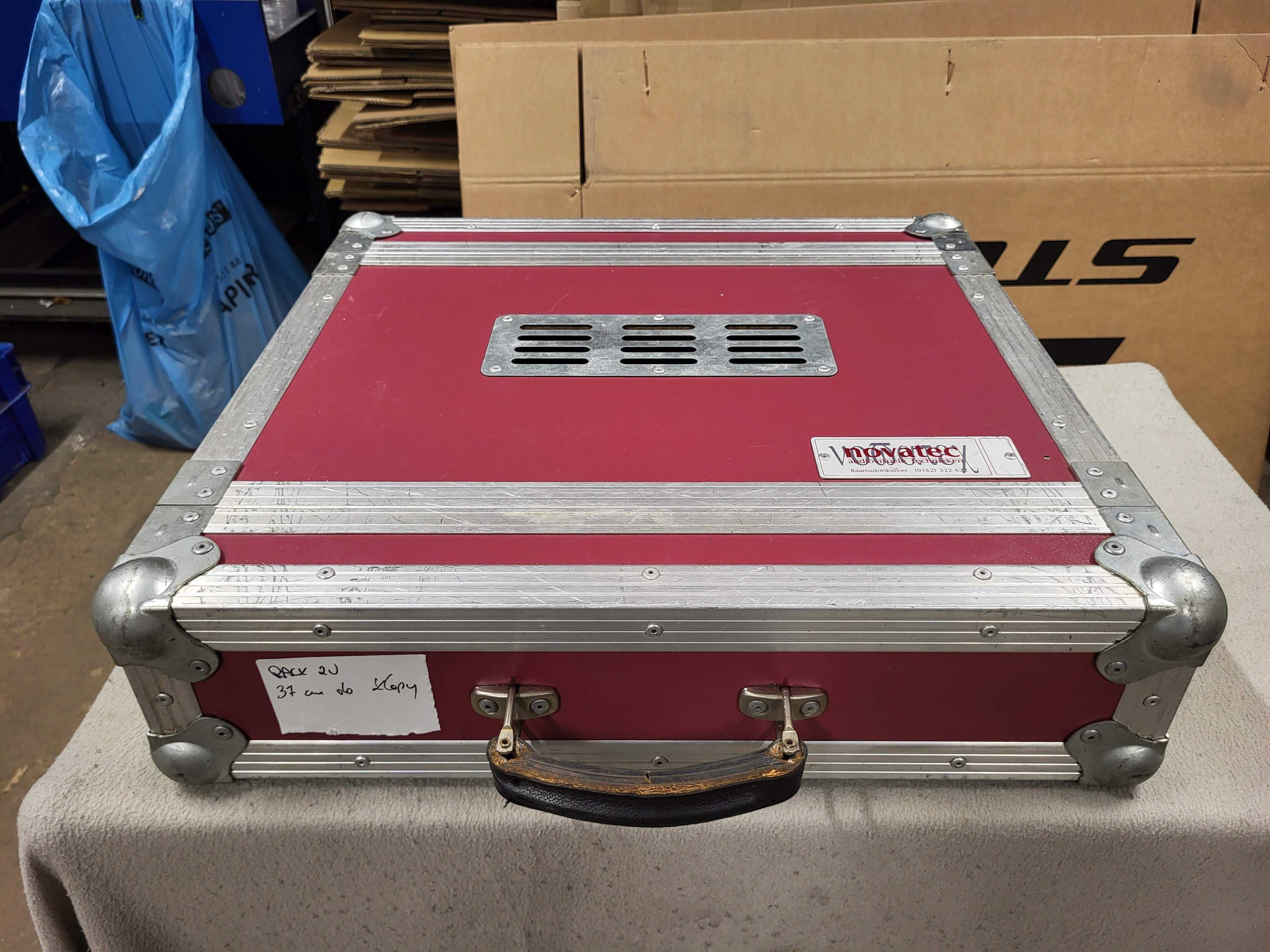 RACK 2U 19cali   1x szyna 37cm flightcase kejs flight case