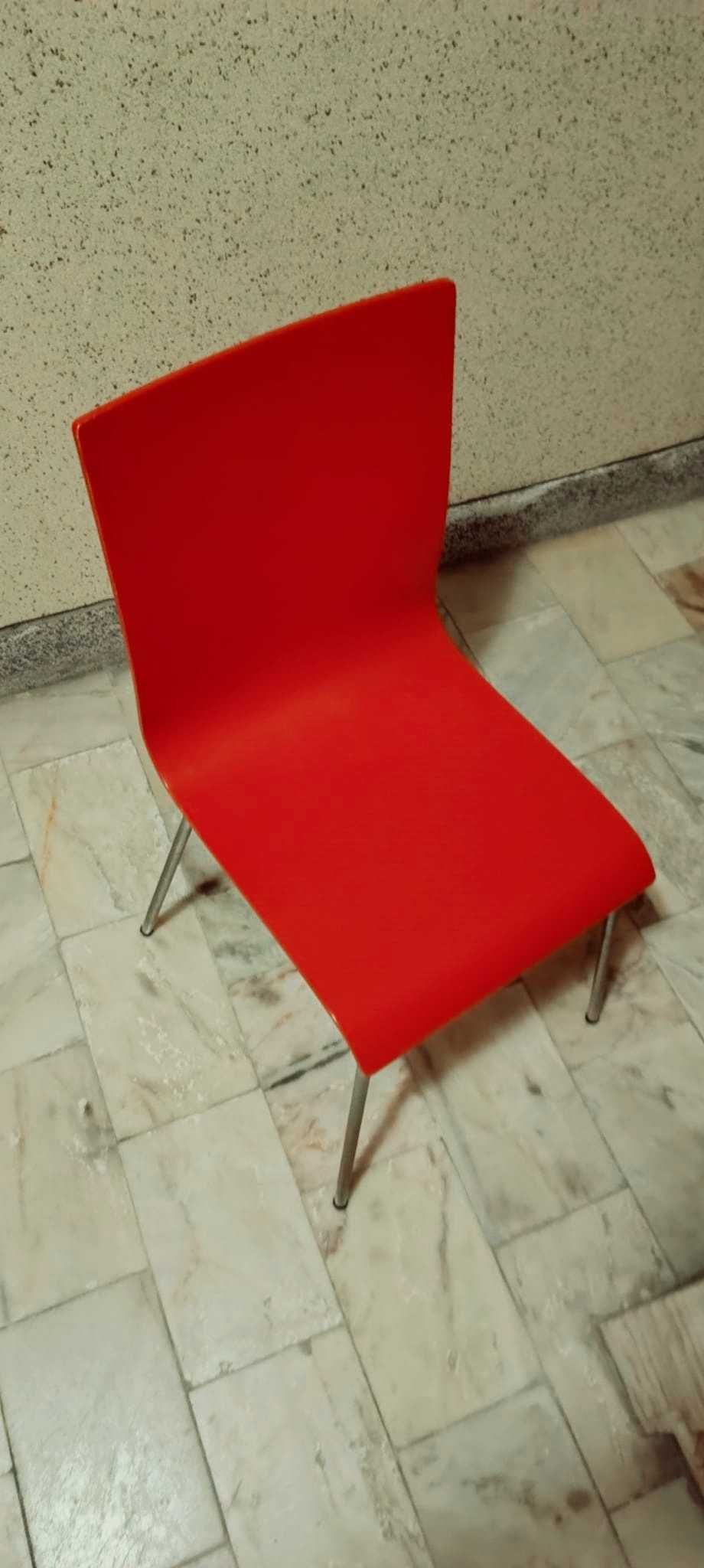 4 Cadeiras ikea vermelhas