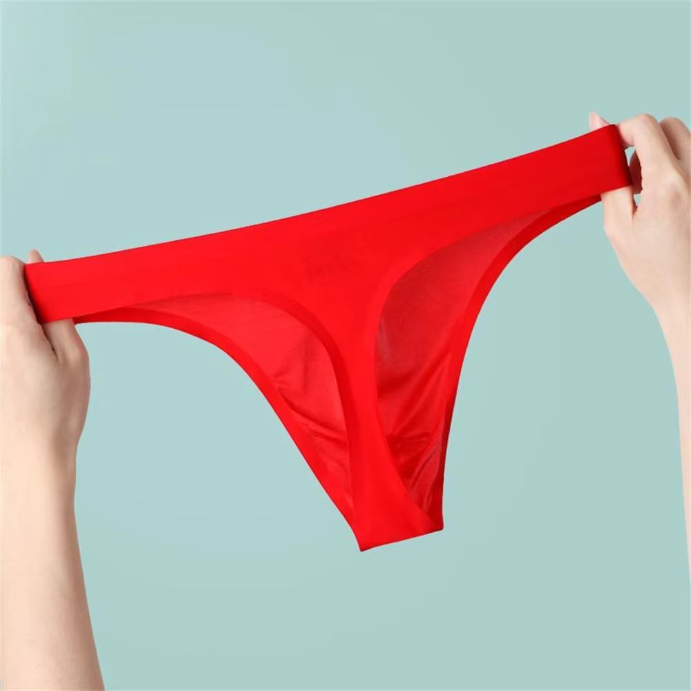 Seksowne Męskie Bezszwowe Stringi Oddychające Ultra Cienkie Sport - XL