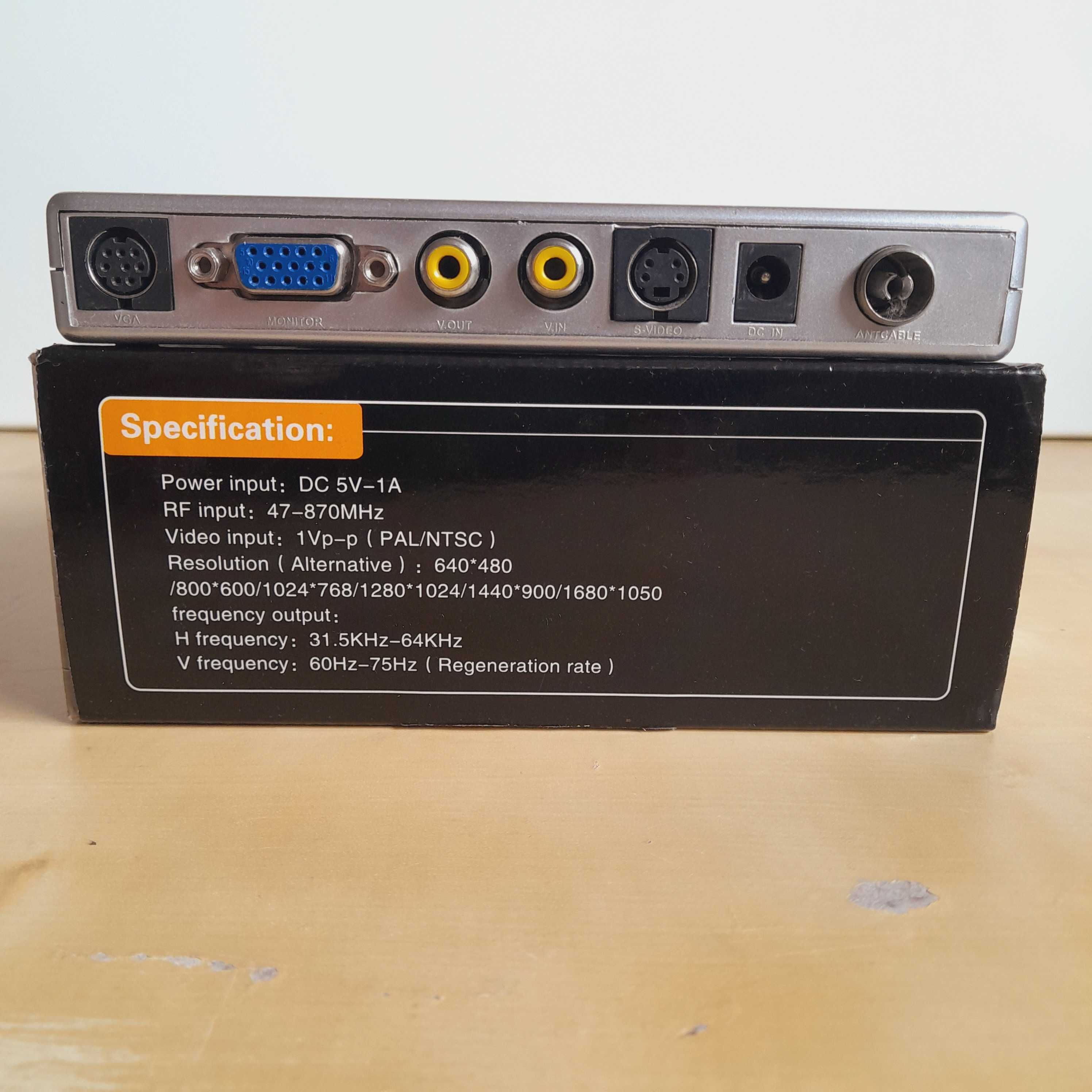 LCD TV BOX cyfrowy odbiornik TV do komputera