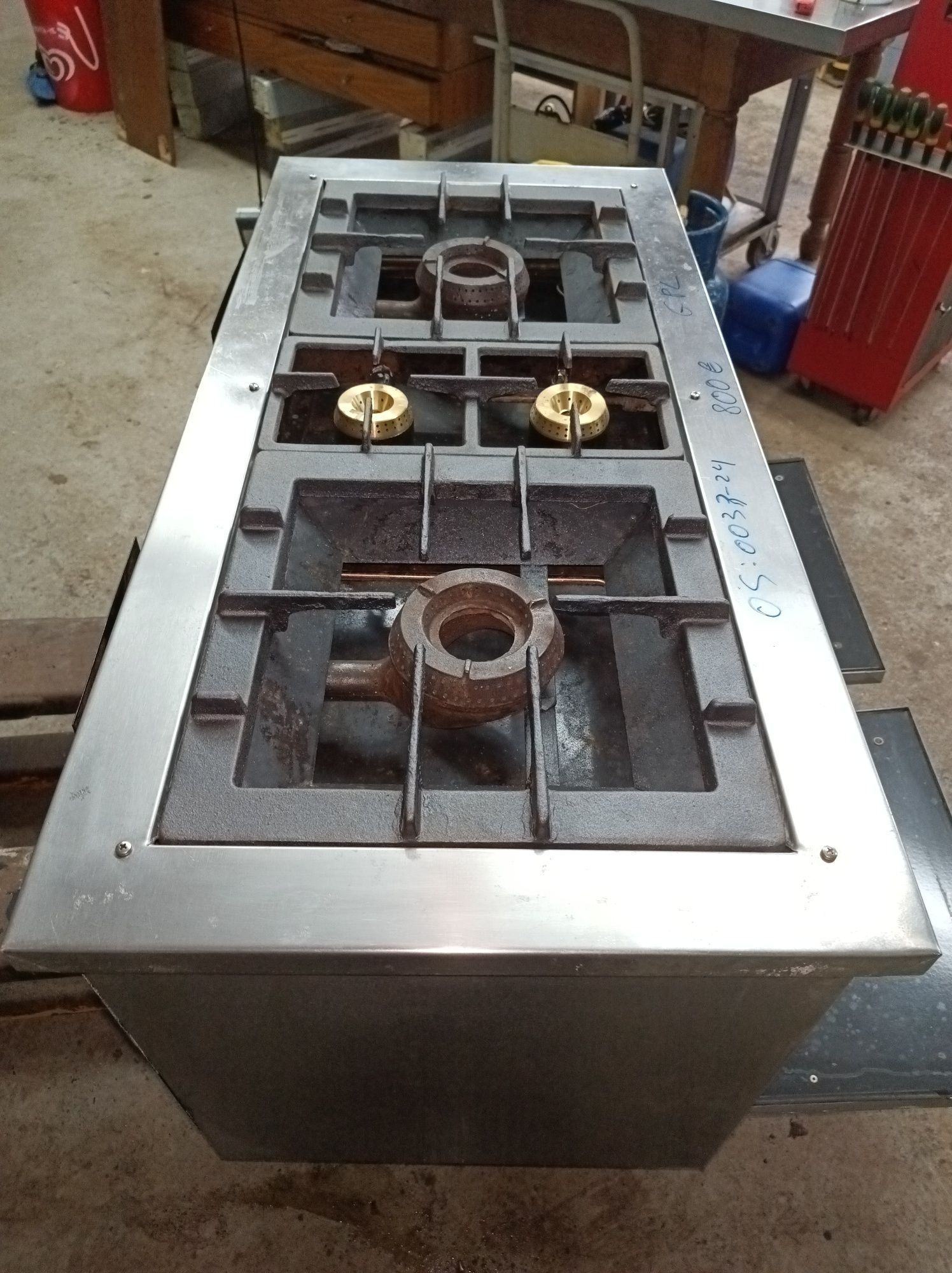 Fogão industrial a gás 4 queimadores e 2 fornos