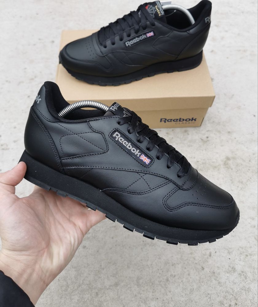 ОРИГІНАЛ Reebok Classic Leather Black 3912 кросівки оригінал