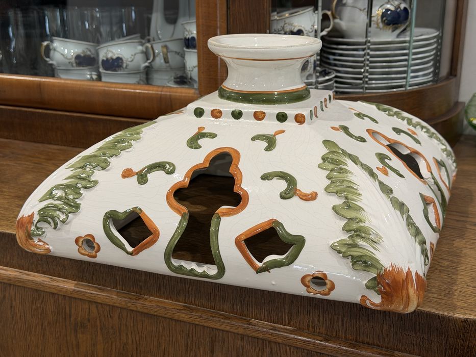 Klosz abażur do lampy. Stary. Ceramiczny. Antyk