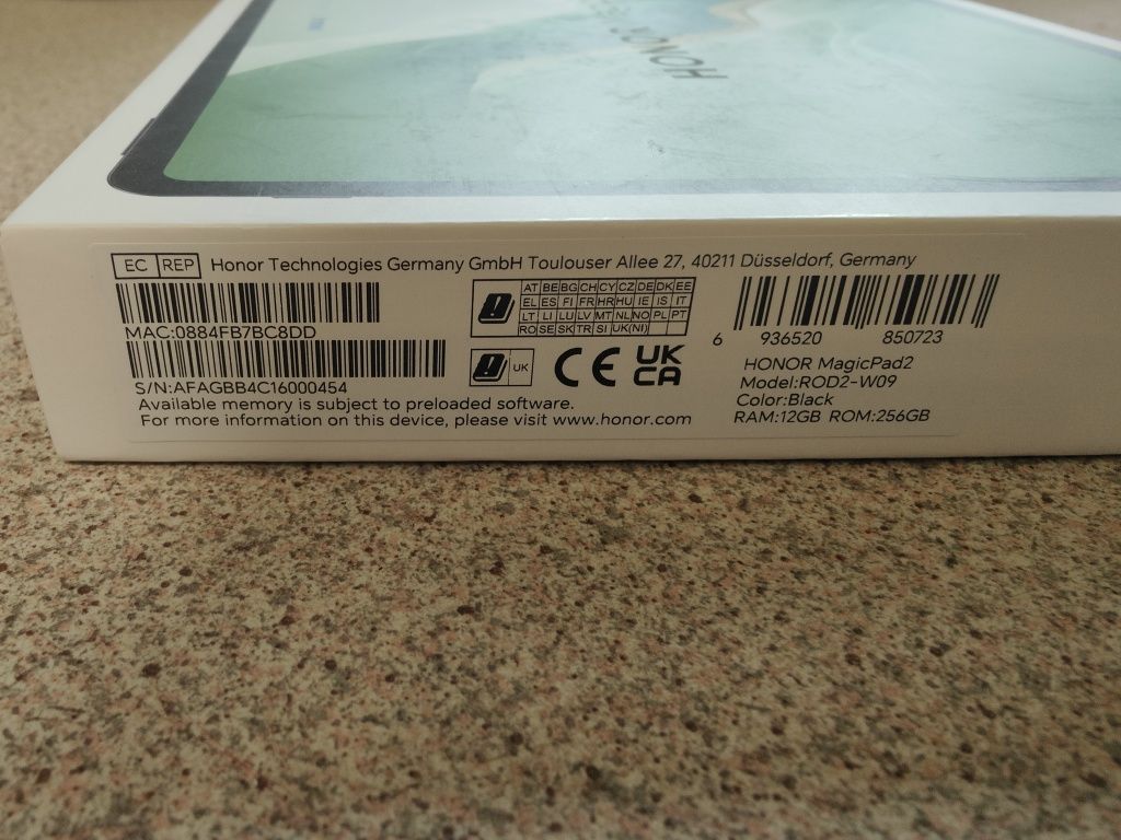 Honor MagicPad 2 12.3" 12/256Gb Black EU. Гарантія