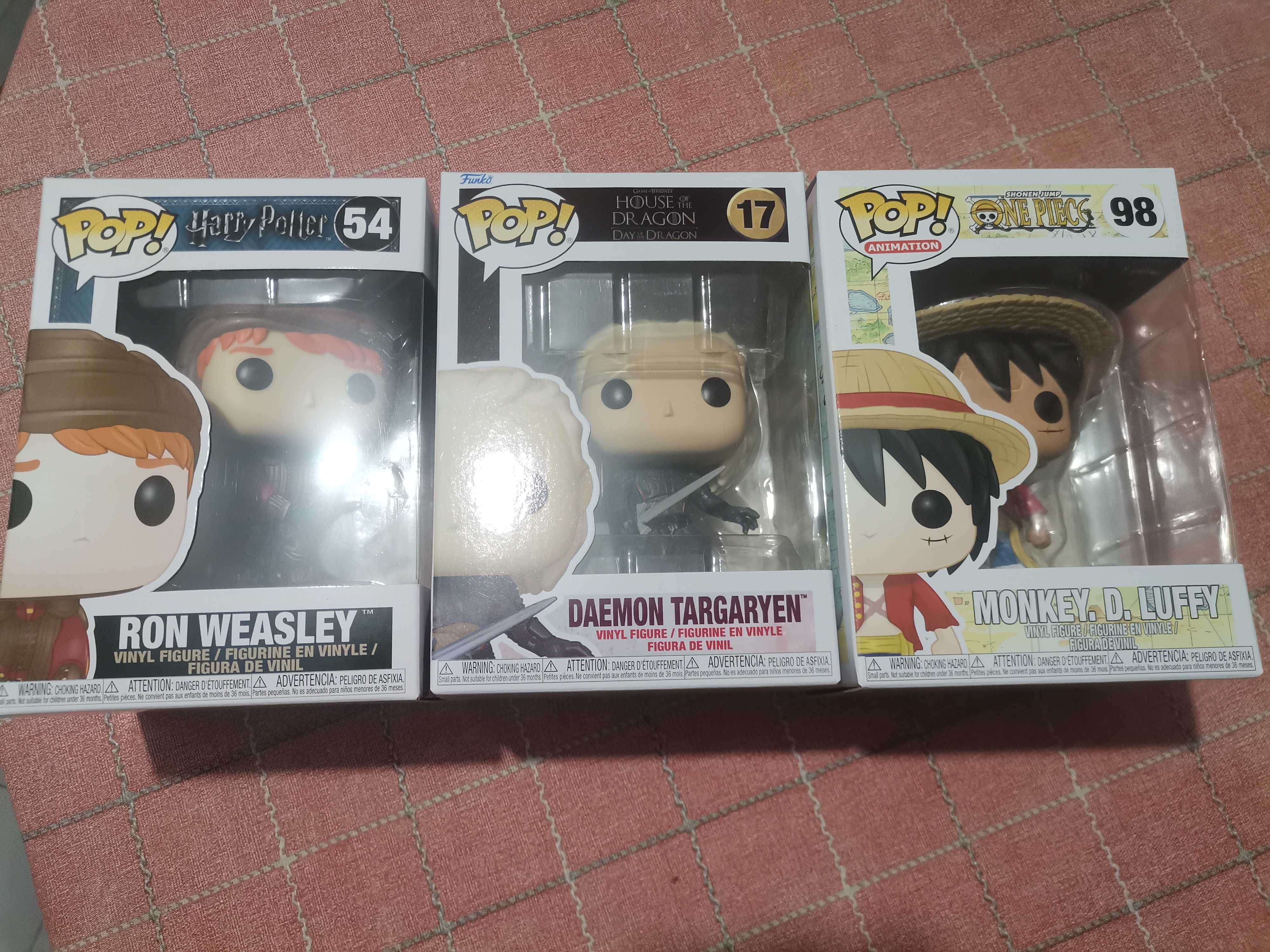 Funko Pop one piece, hotd e harry potter