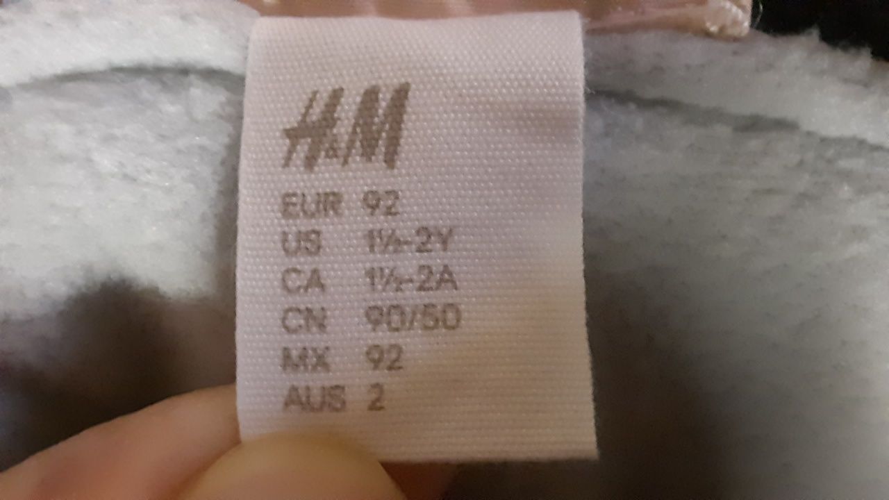 Теплые штаны, полукомбинезон на девочку H&M, на 1.5-2 года