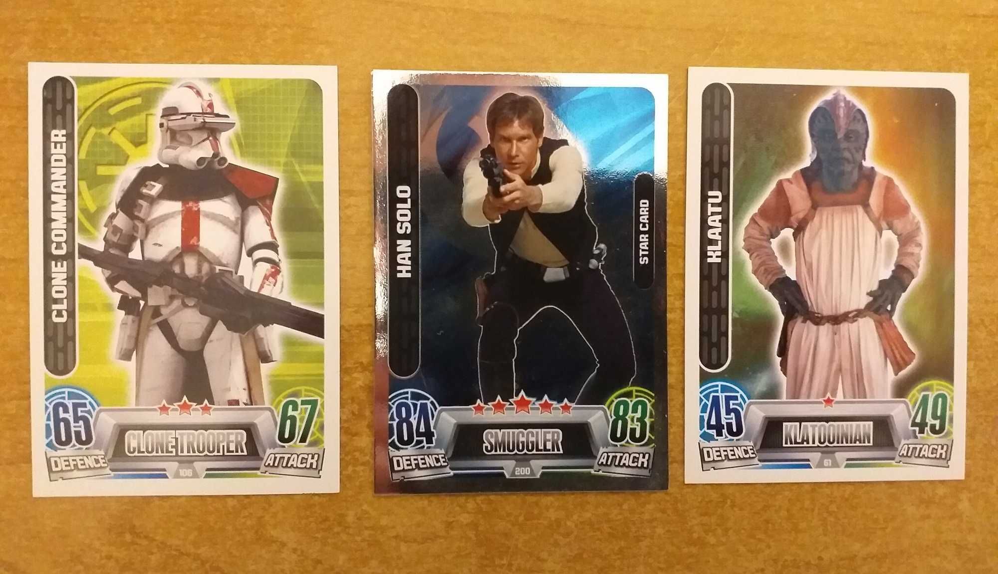Karty Star Wars FORCE ATTAX (karty kolekcjonerskie, gra) - 16 szt.