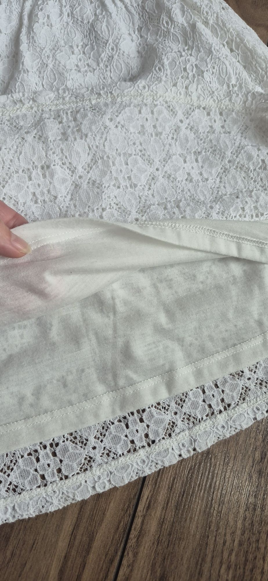 Sukienka biała 4-6 H&M 110/116