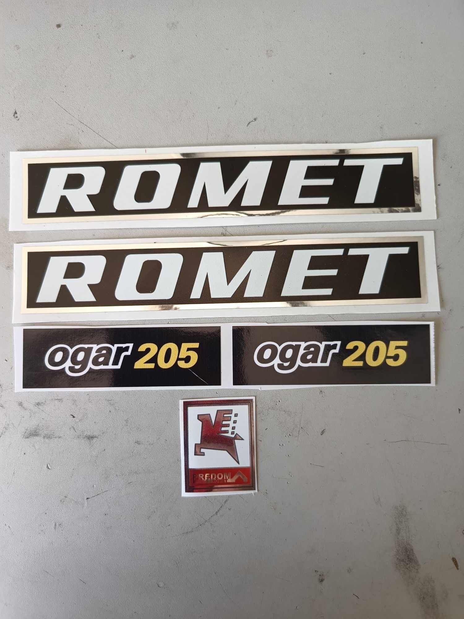 Romet ogar 205 kpl naklejek czarne