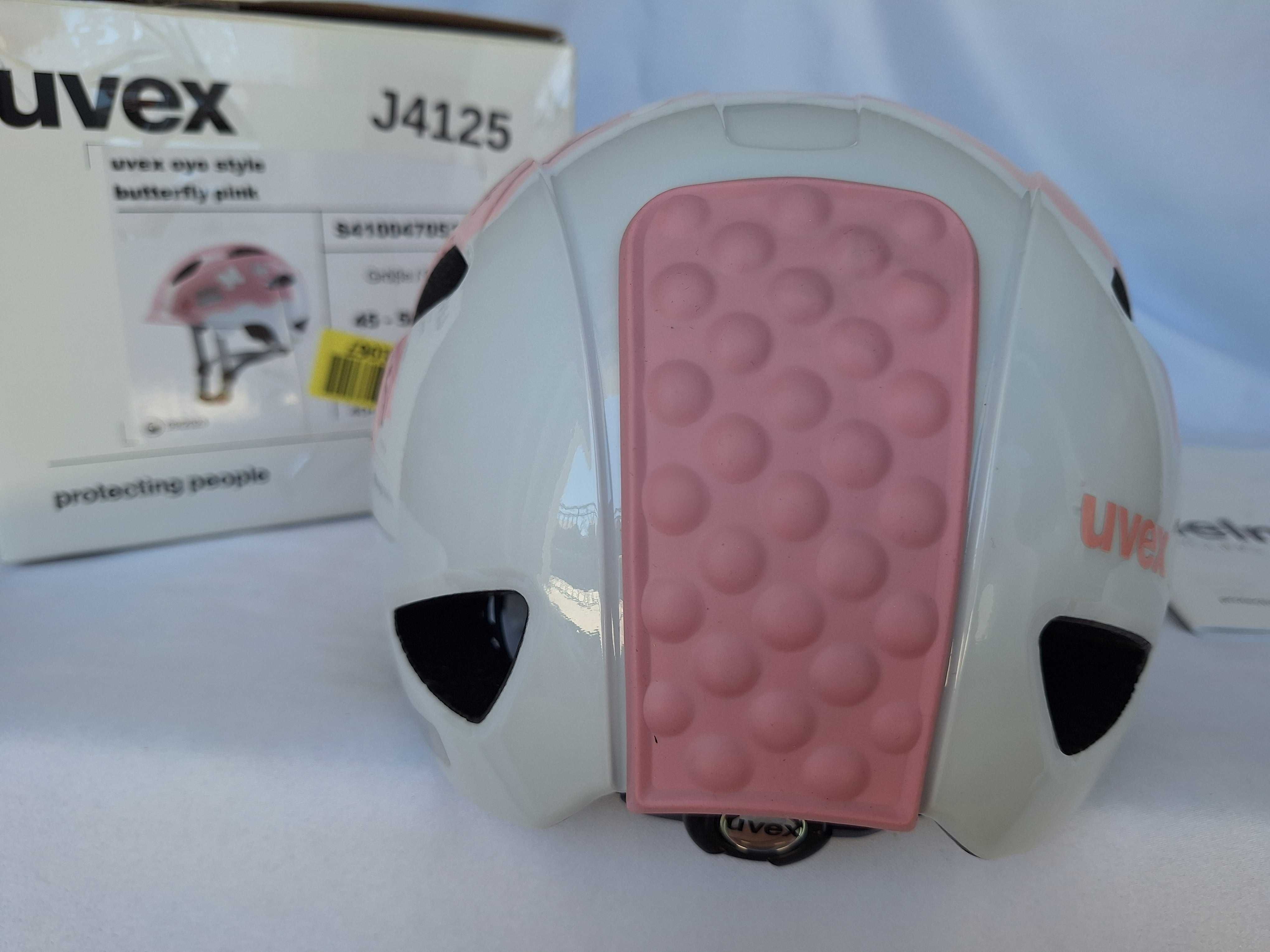 Kask rowerowy dziecięcy Uvex Oyo Style Butterfly Pink XS 45-50cm