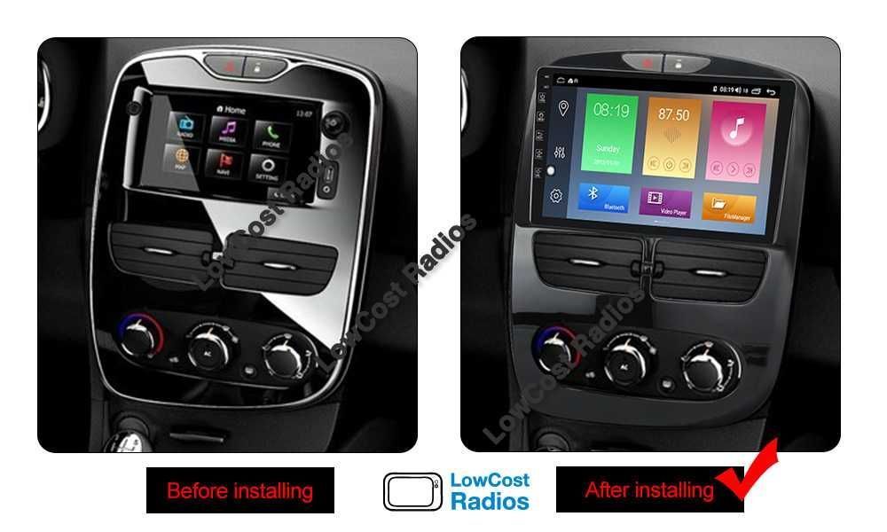 Auto Rádio 10" GPS ANDROID Renault Clio 4 Wifi Multimédia CANBUS
