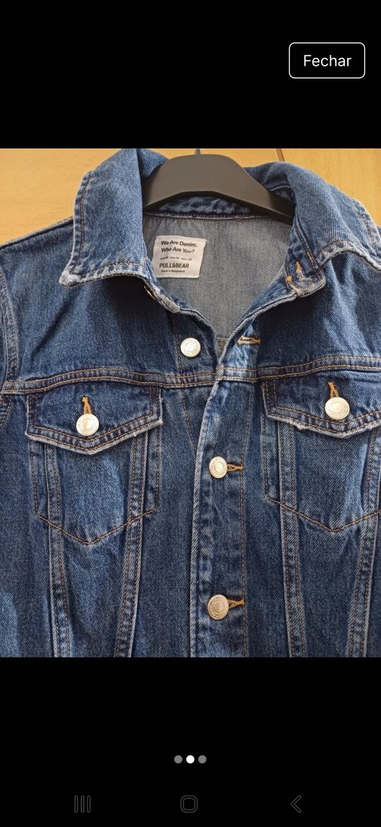 Vestido de ganga pull bear
