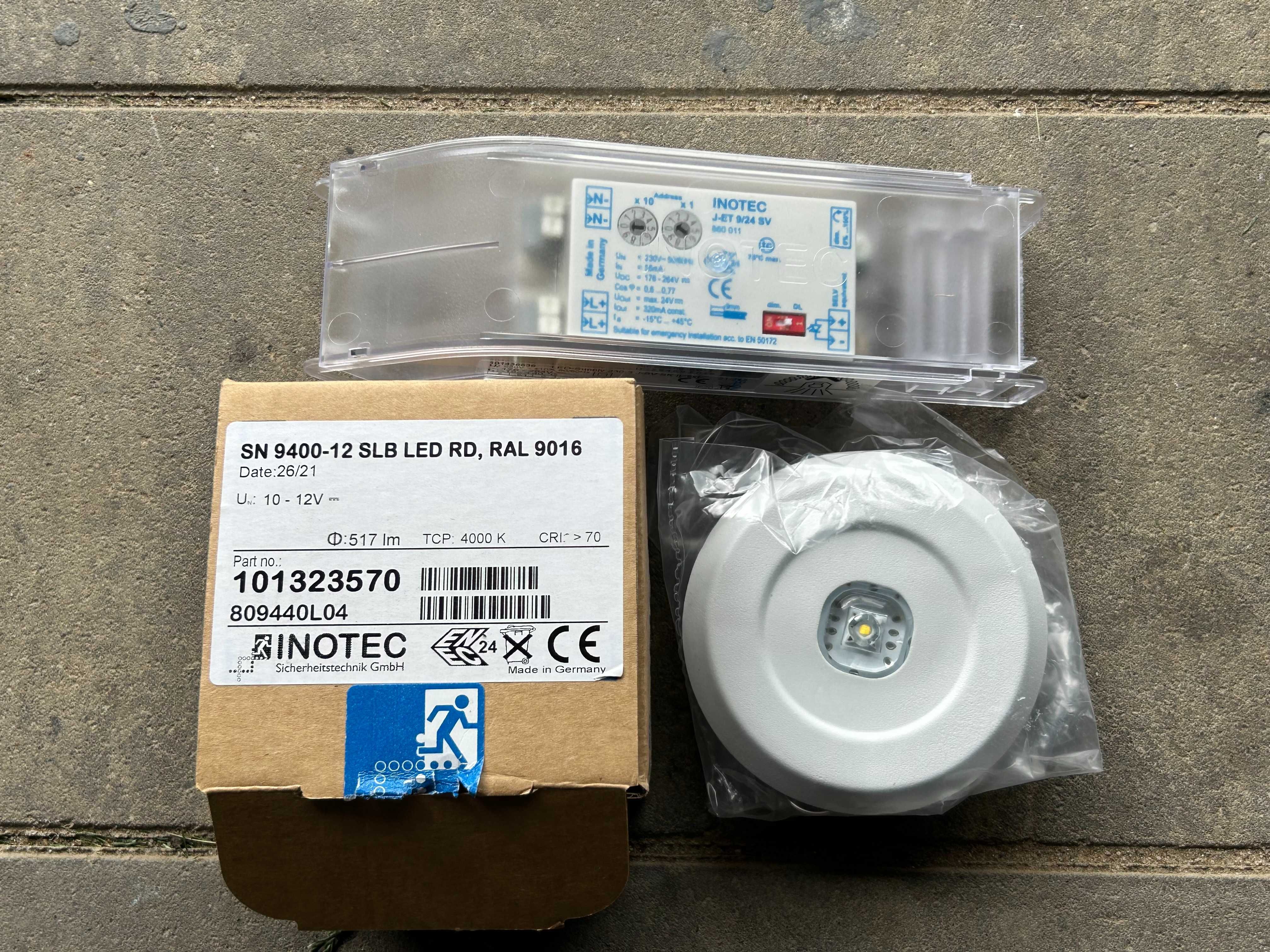 INOTEC SN 9400-12 SLB RD Oprawa bezpieczeństwa LED 4-Chipowe LED NOWE