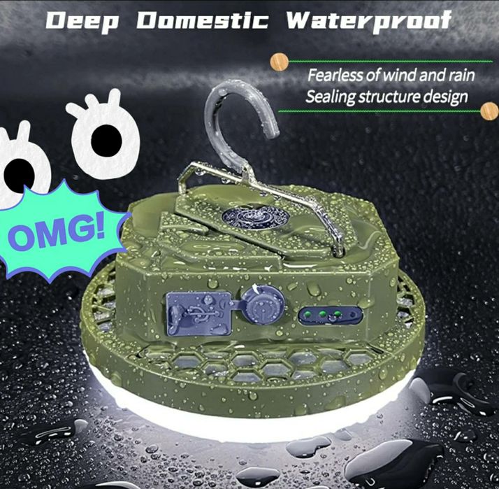 Светильник MOS 14 Green Led лампа светодиодная павербанк фонарь 30 Вт