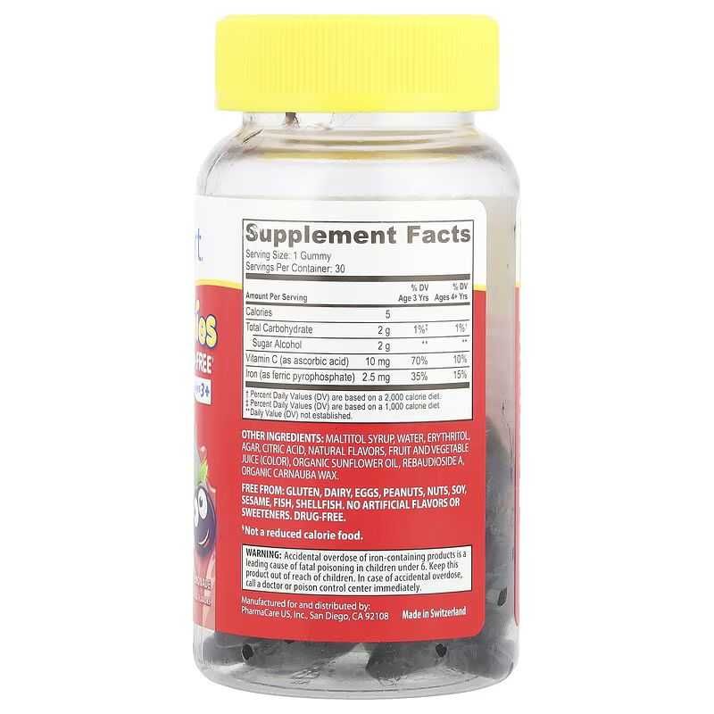 Bioglan Kids Smart VITA Gummies железо и витамин C для детей от 3 лет