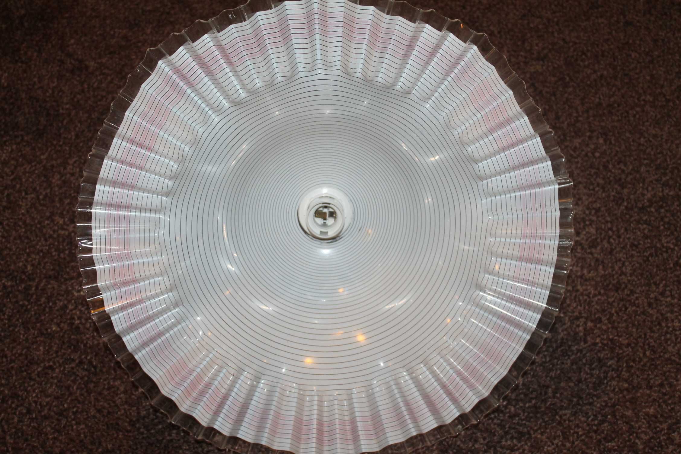 Oprawa z kloszem 47cm  PCV  zwieszakowa