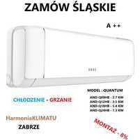 5.4 kw  KLiMATYZACJA ŚLĄSKiE z Montażem 8% Sprzedaż Harmonia KLIMATU