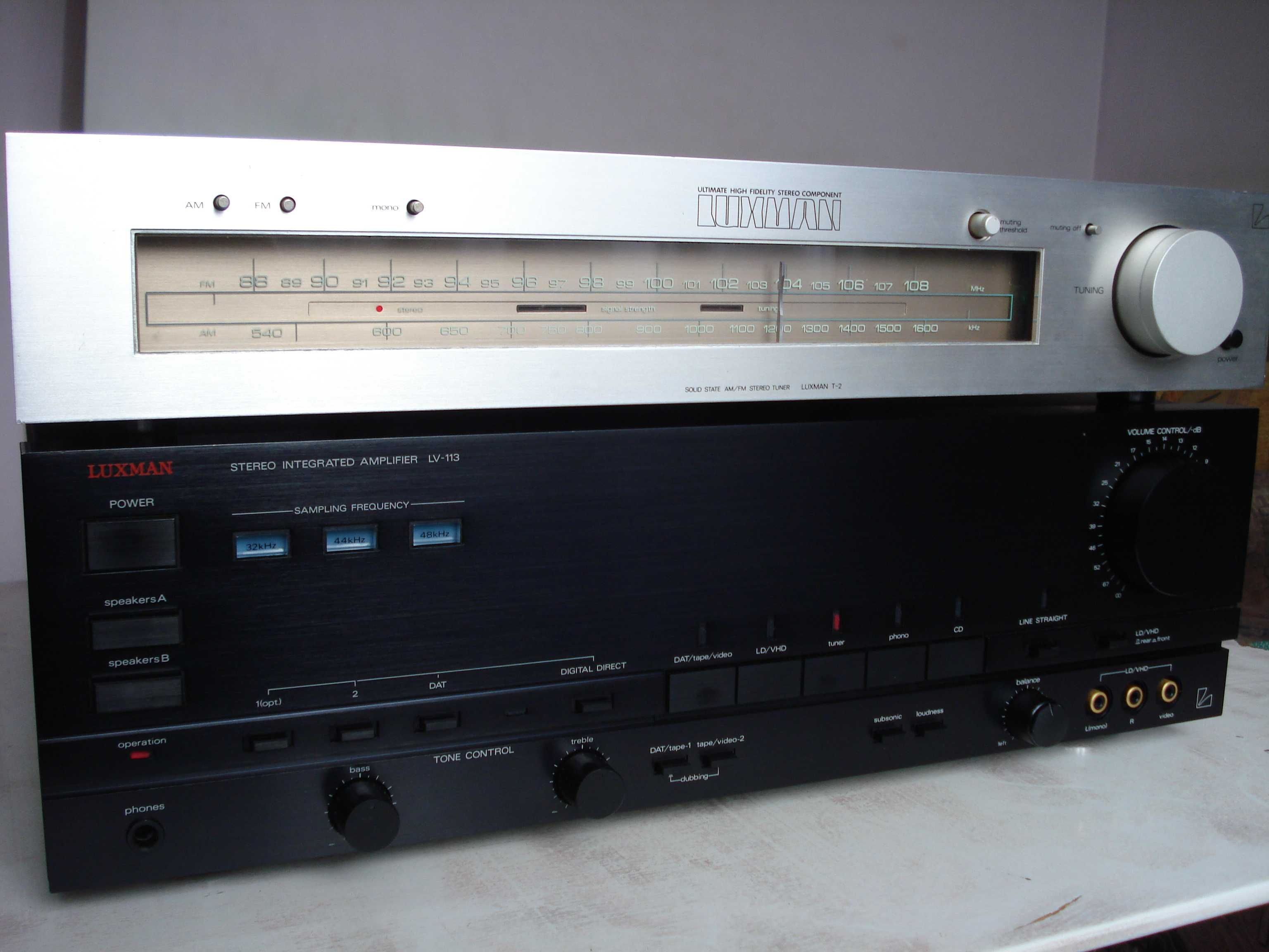 Підсилювач "Luxman" LV-113, cd-прогр. D-113D, тюнер T-2