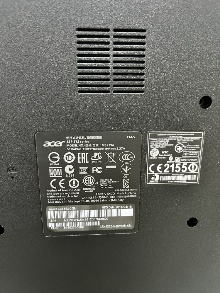 Ноутбук Acer Aspire ES1-512