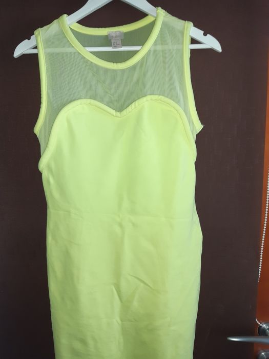 Neonowa sukienka H&M