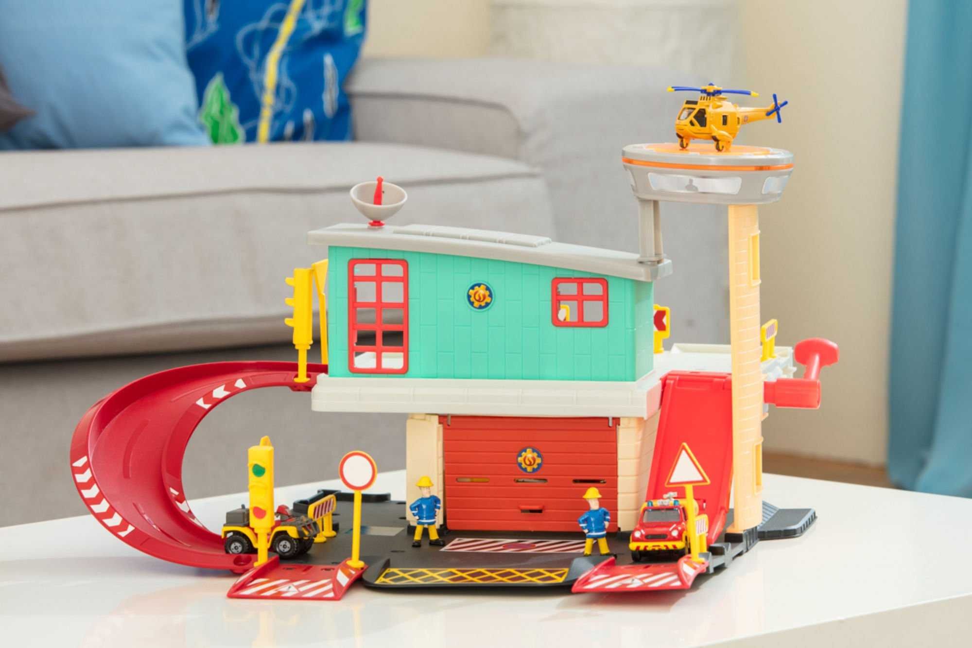 Пожежна станція Пожежний Сем Fireman Sam з треком та транспортом