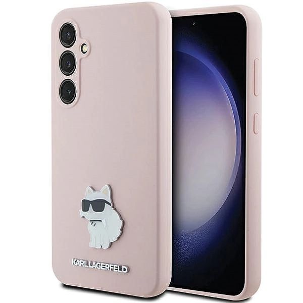 Etui Karl Lagerfeld Silicone Choupette Metal Pin na Samsung Galaxy S23