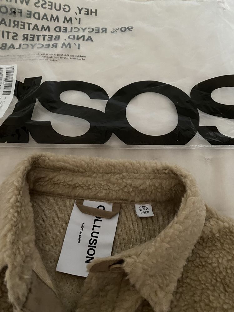 Sobrecamisa bege Asos